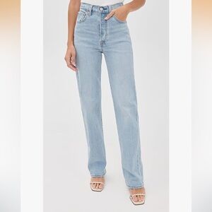 Levi’s Ribcage Straight High Rise Jeans Light Wash 29x32 NWT